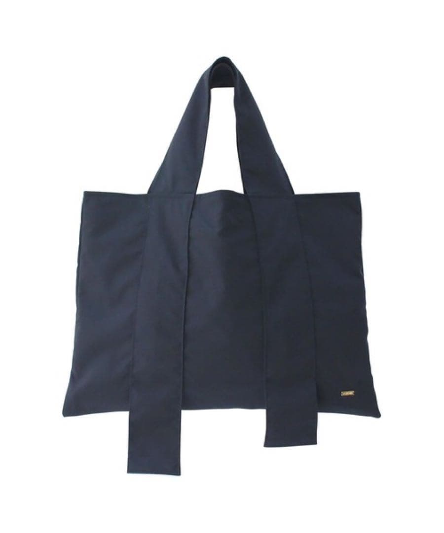 美品【COUDRE】クードル　ワイドハンドルショートトート　ネイビー　金子綾さん