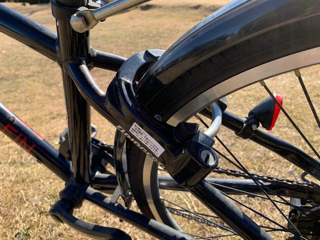 BRIDGESTONE シュライン黒 24インチ 自転車　カゴ付き