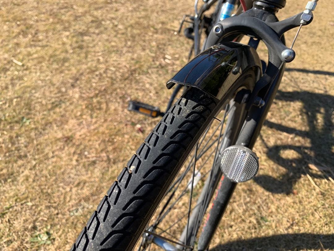 BRIDGESTONE シュライン黒 24インチ 自転車　カゴ付き