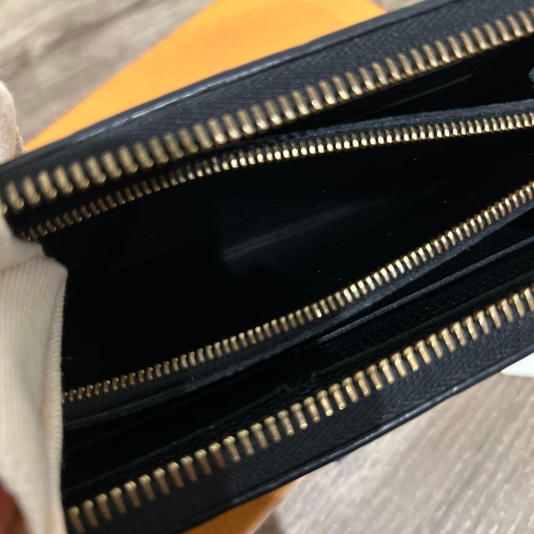 値下げ中✨ルイヴィトン　アンプラント　ポルトフォイユクレマンス　ブラック　長財布