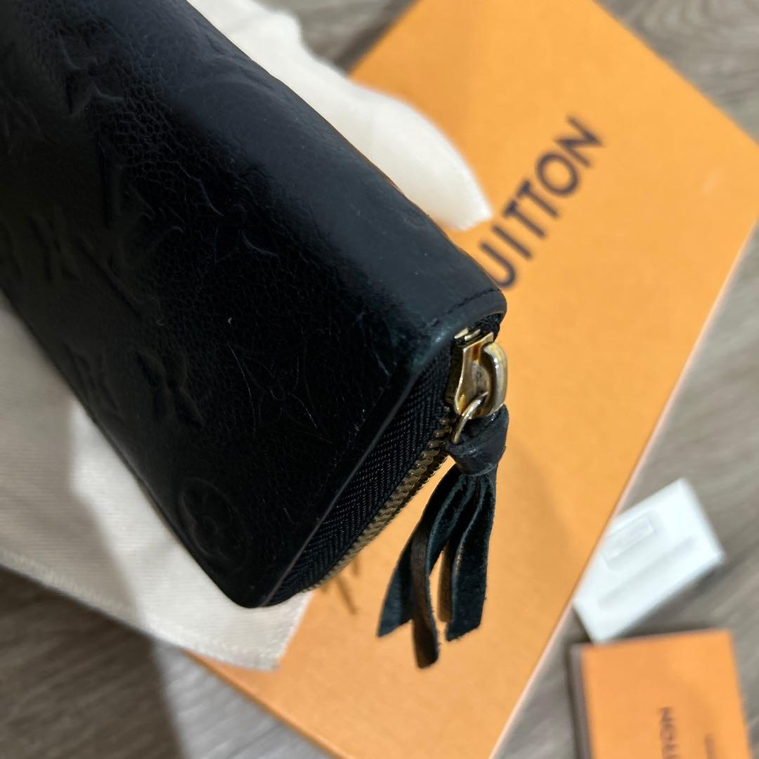値下げ中✨ルイヴィトン　アンプラント　ポルトフォイユクレマンス　ブラック　長財布