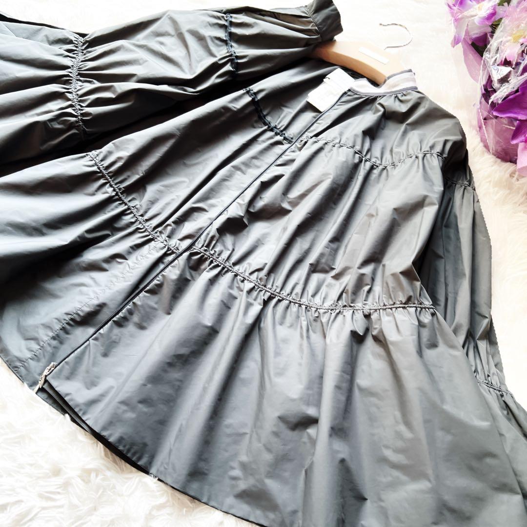 極美品　ファビアナフィリッピ ケープ　ナイロン　ポンチョ　カシュクール　フリル