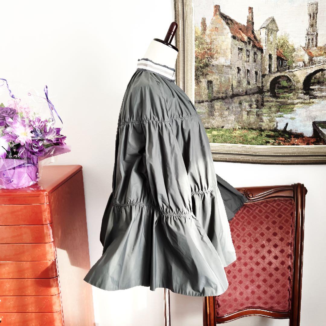 極美品　ファビアナフィリッピ ケープ　ナイロン　ポンチョ　カシュクール　フリル