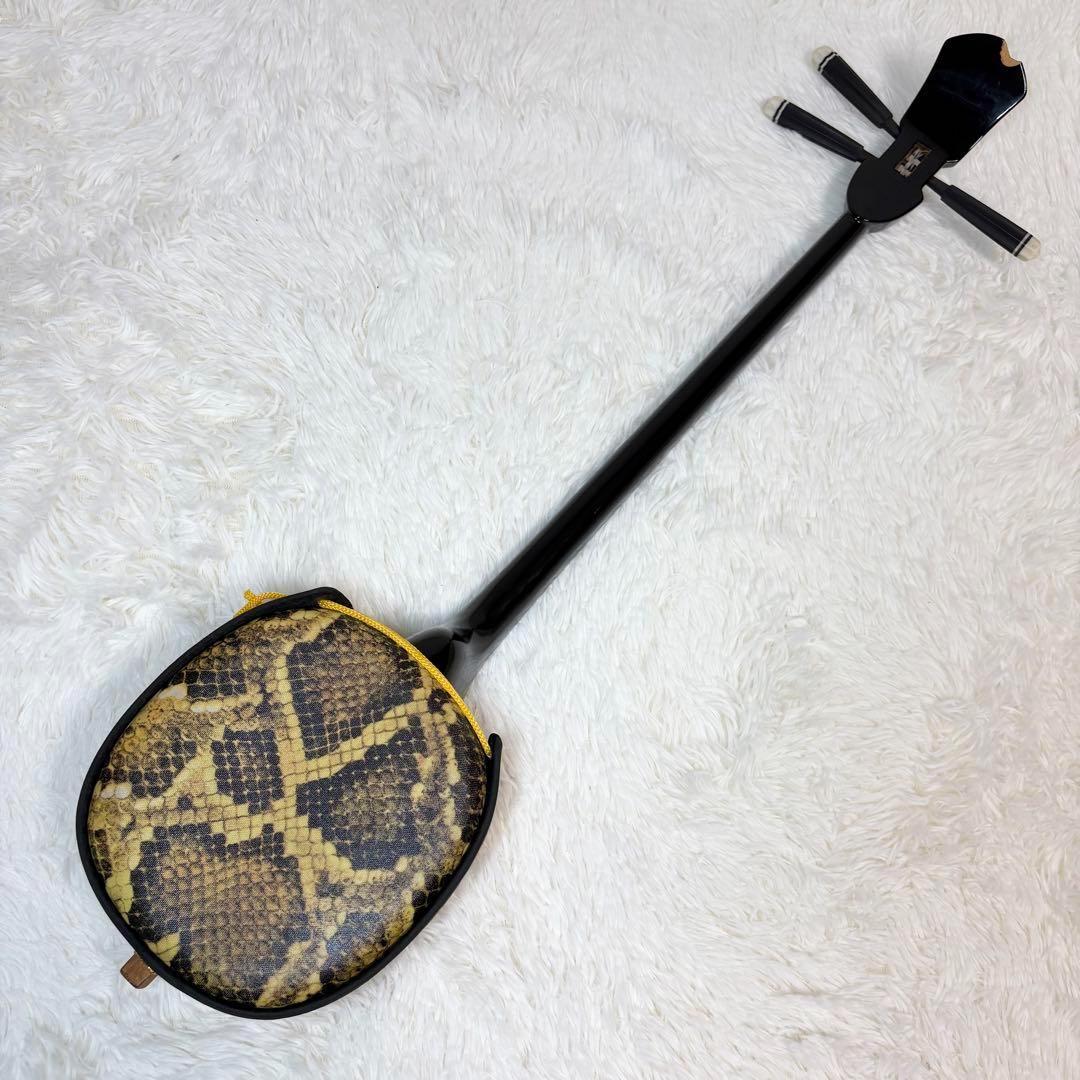 沖縄三線 人工革 人工皮 駒 ソフトケース付き