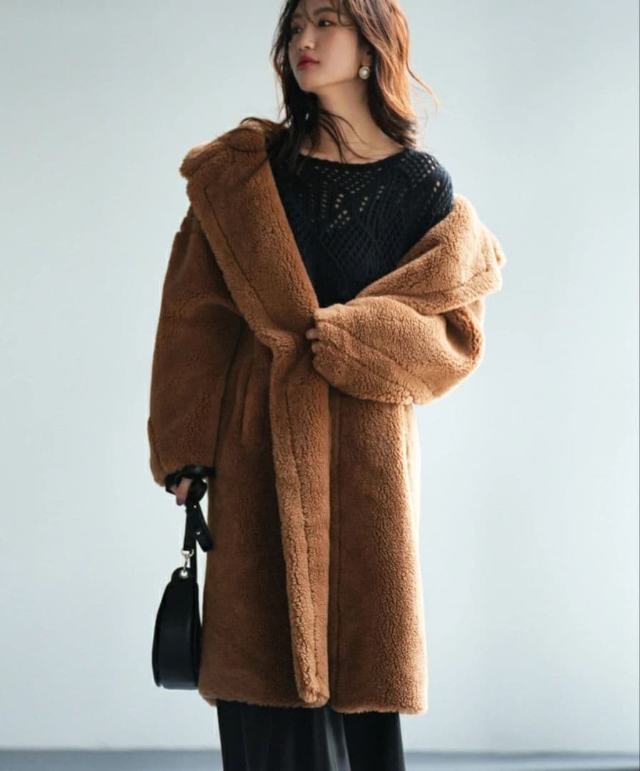 【期間限定お値下げ】セゾンドパピヨン テディベアコート S