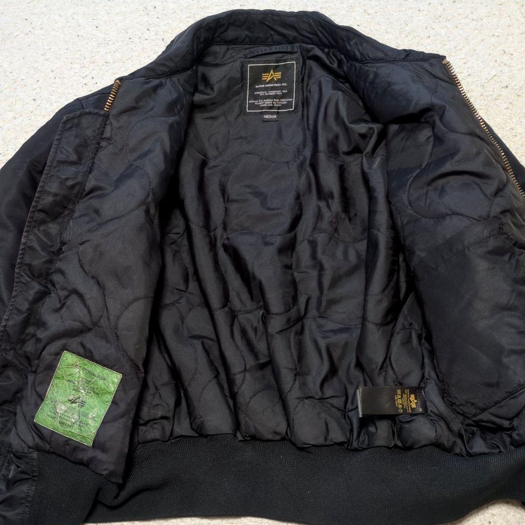 ALPHA INDUSTRIES CWU-45/P フライトジャケット黒