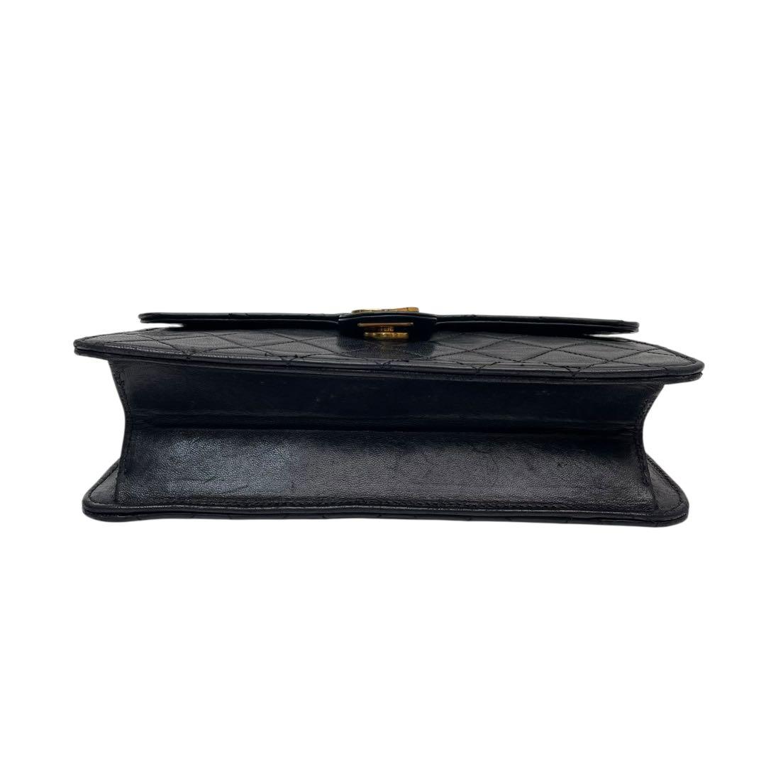 シャネル マトラッセ チェーン ショルダー バッグ ココマーク ラムスキン