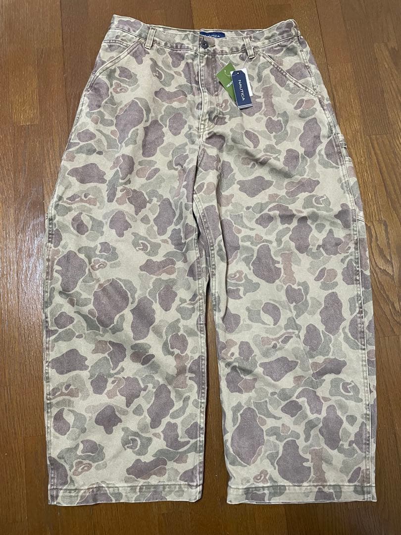 てぃー【NAUTICA】スーパーワイドカーブシルエットカモ柄