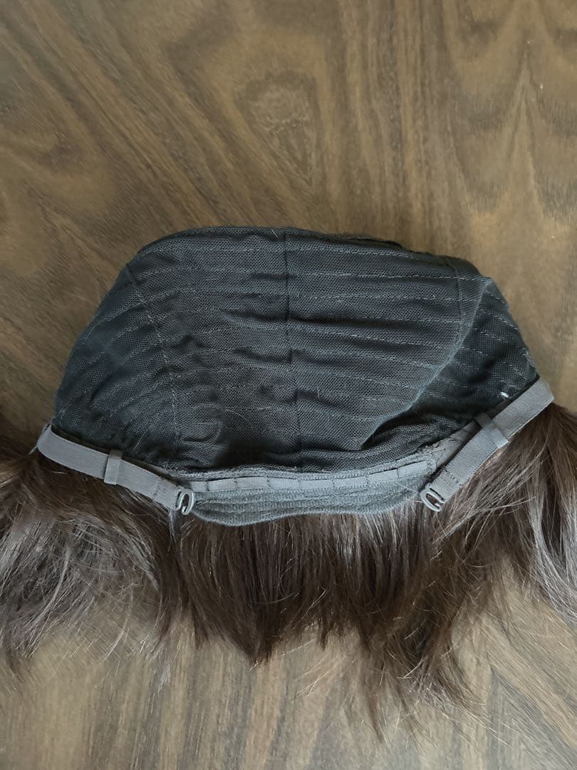 フルウィッグ　ブラウン　ショート人毛100%