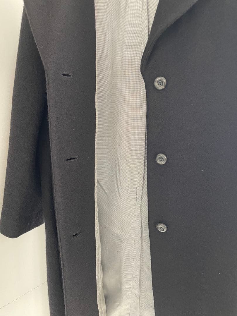 美品 A.P.C. 黒 チェスターコート 34 NINA