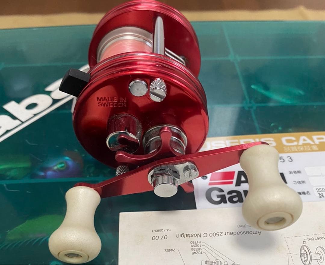 値引き不可 美品 ABU 2500C ノスタルジア レッド