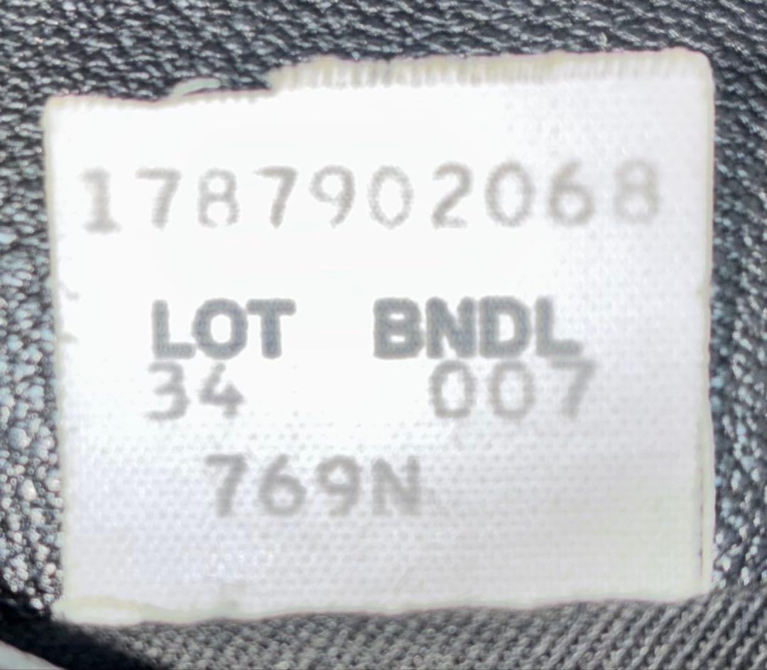 34 良品 Schott 769N ライダースPコート 黒 銀 ライダースコート