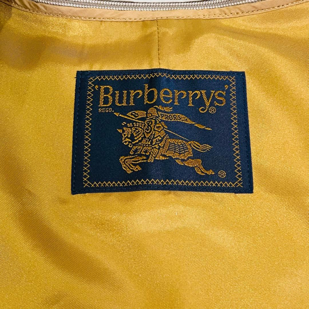 希少✨Burberry 金タグ ステンカラーコート 9ARライナー付きビンテージ