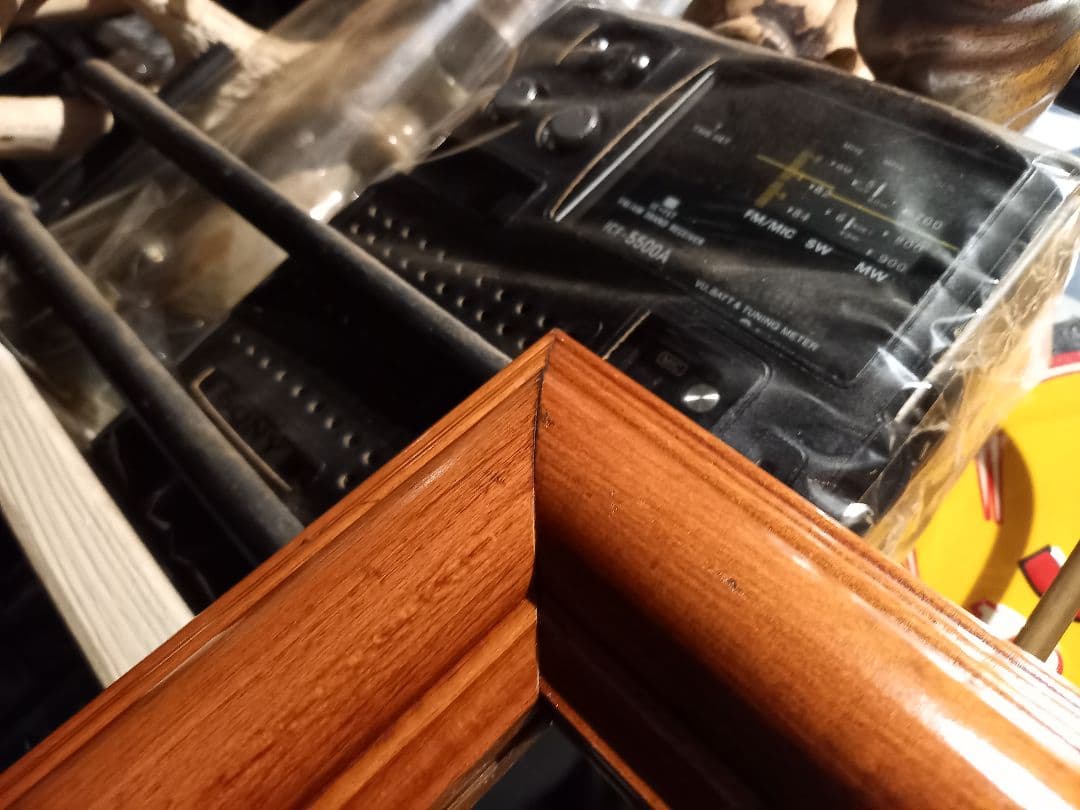 売約済　1970's　欧州　ヴィンテージ　チェリー　ウッド　木製　無垢材　全身鏡