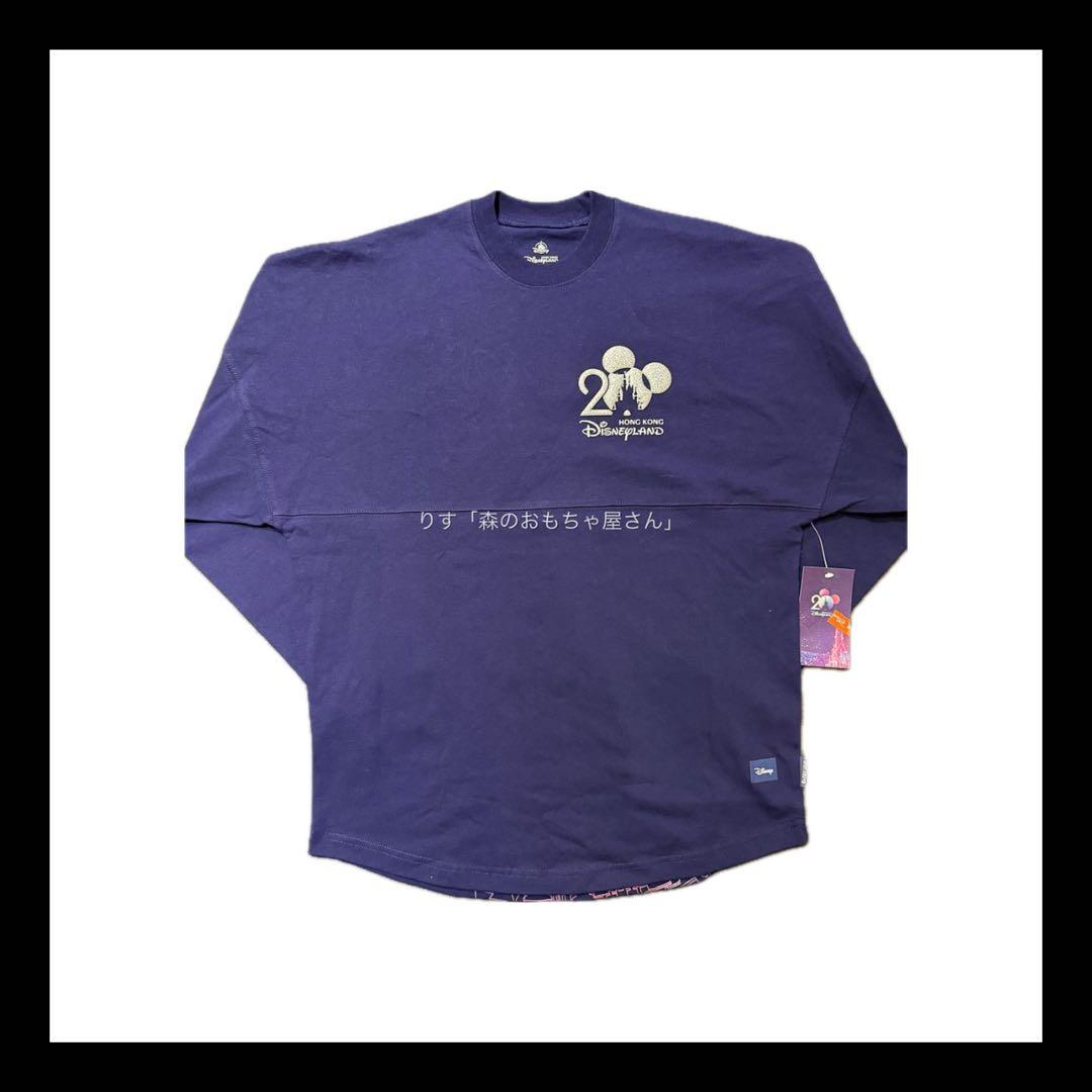 【 香港ディズニーランド 20周年】 長袖Tシャツ ＸＳサイズ ネイビー