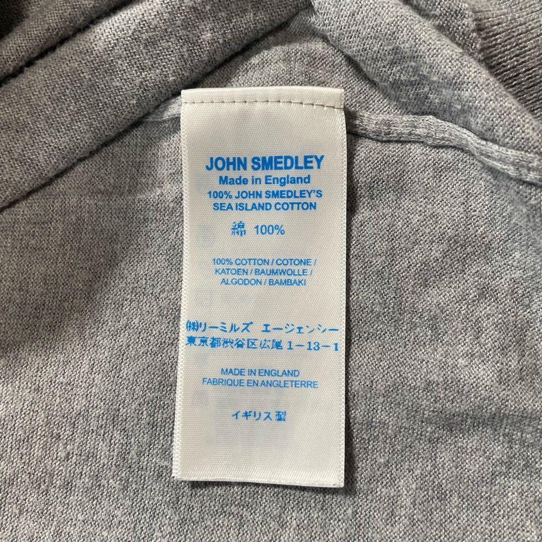 ジョンスメドレー　半袖ポロシャツ　グレー　L
