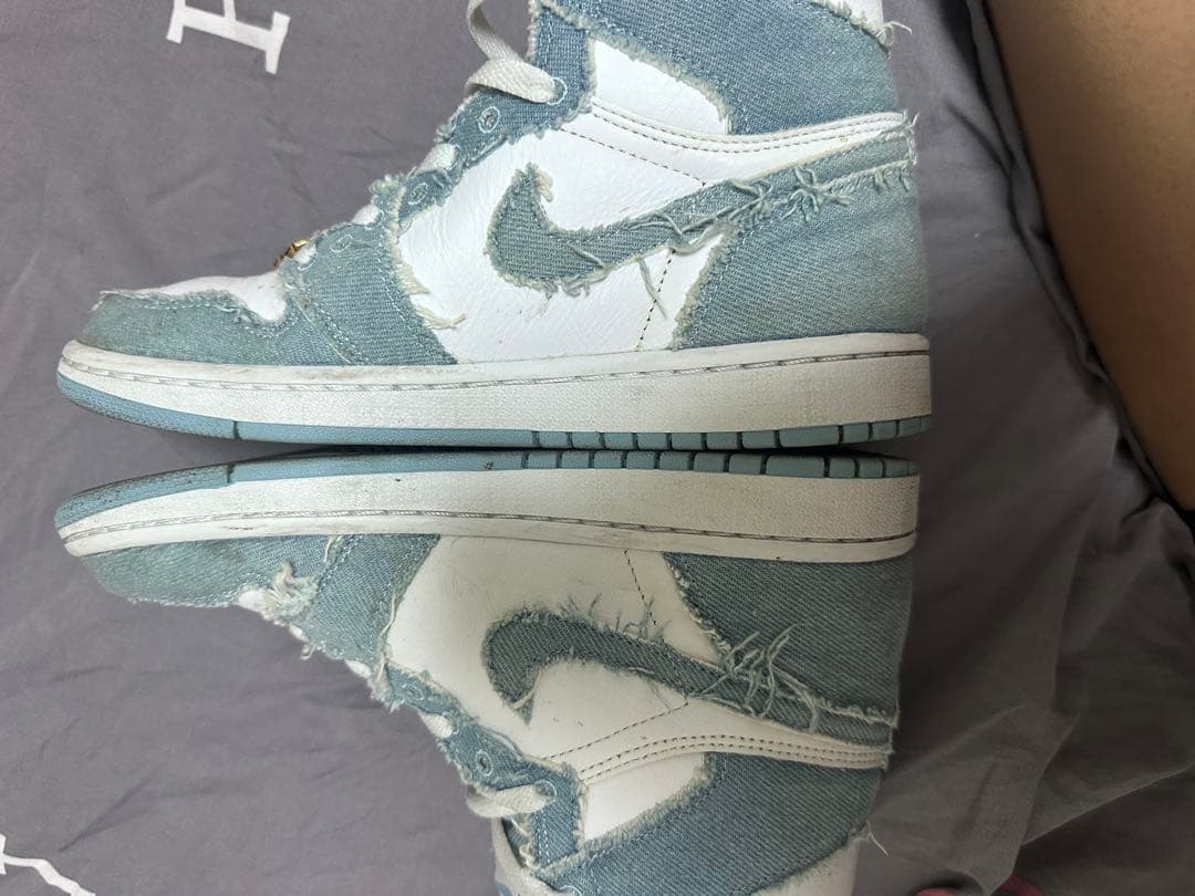 Nike Air Jordan 1 デニム/ホワイト ハイカット