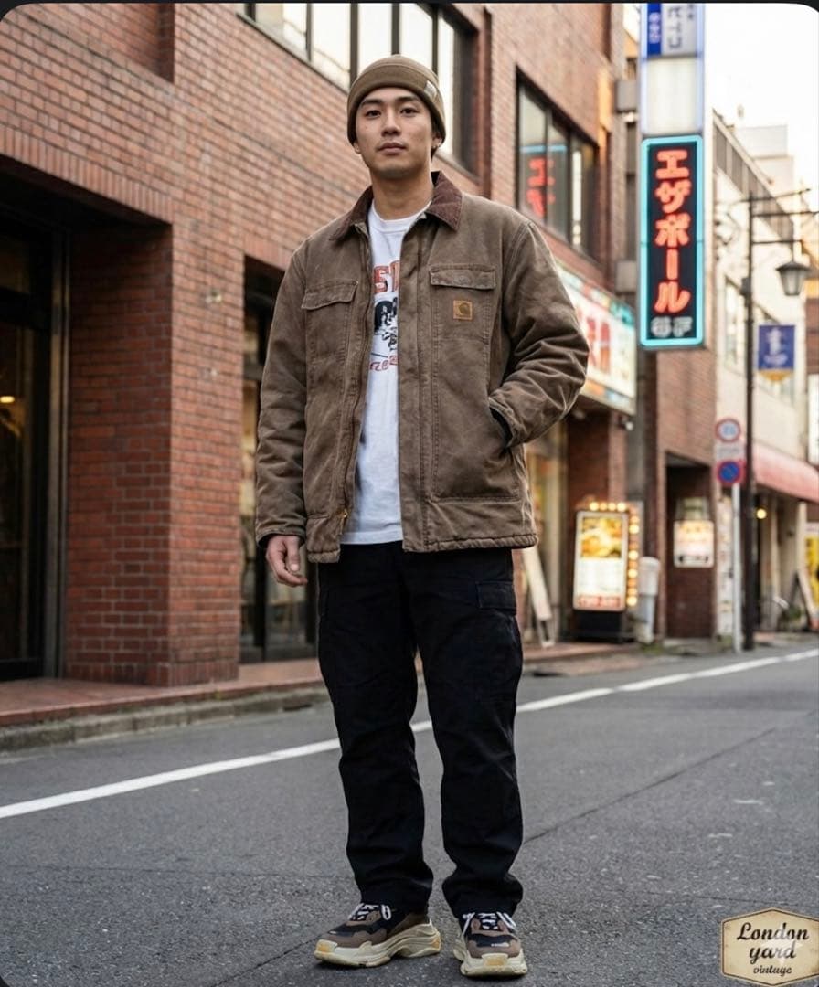 149 Carhartt ダック地 ワークジャケット 襟コーズ