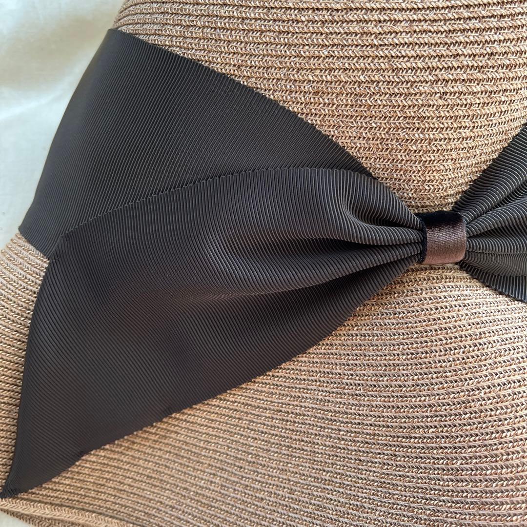 Athena New York 麦わら帽子タン×ヨーロッパブラウンタグ付き未使用