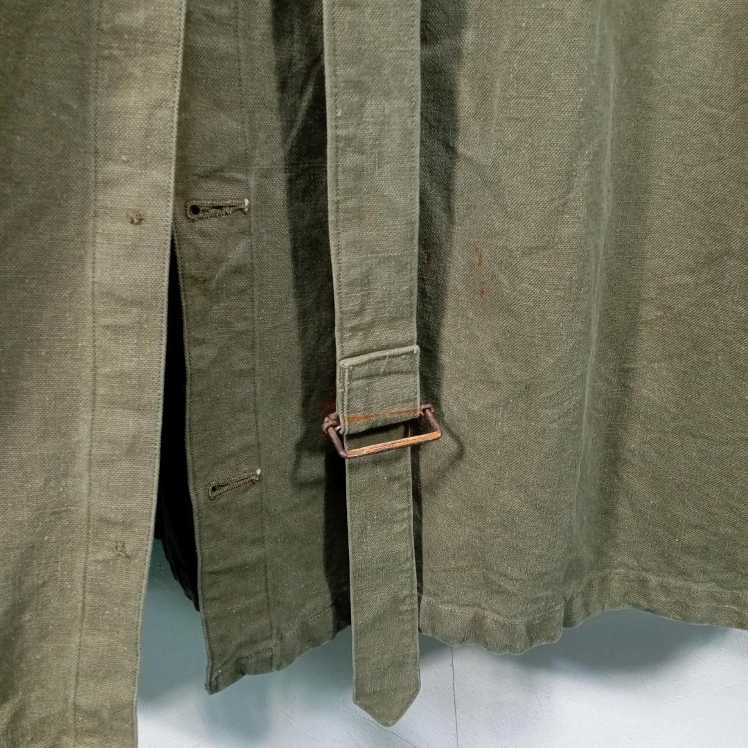 50s フランス軍 M35 モーターサイクル コート ミリタリー　L