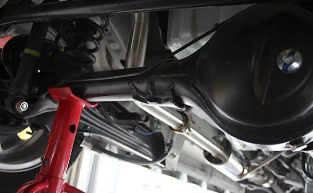 専用Bluefin スズキ エブリィ ワゴン DA17W 2本出しブルーマフラー