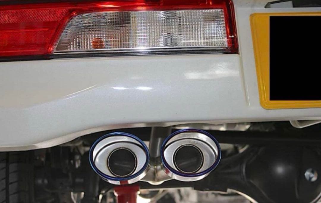 専用Bluefin スズキ エブリィ ワゴン DA17W 2本出しブルーマフラー