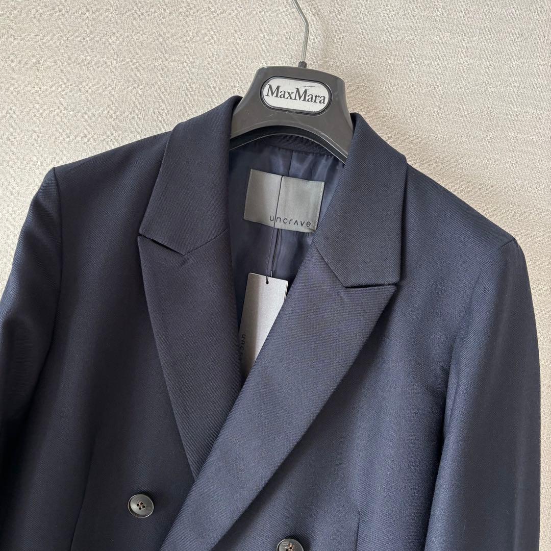 未使用タグ付✨アンクレイヴ ダブルテーラードジャケット 紺ブレ 1 M
