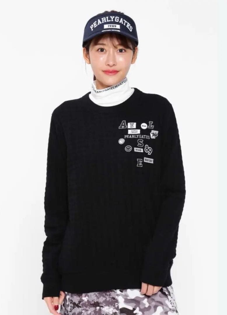 【新品タグ付・半額以下】PEARLY GATES クルーネック プルオーバー