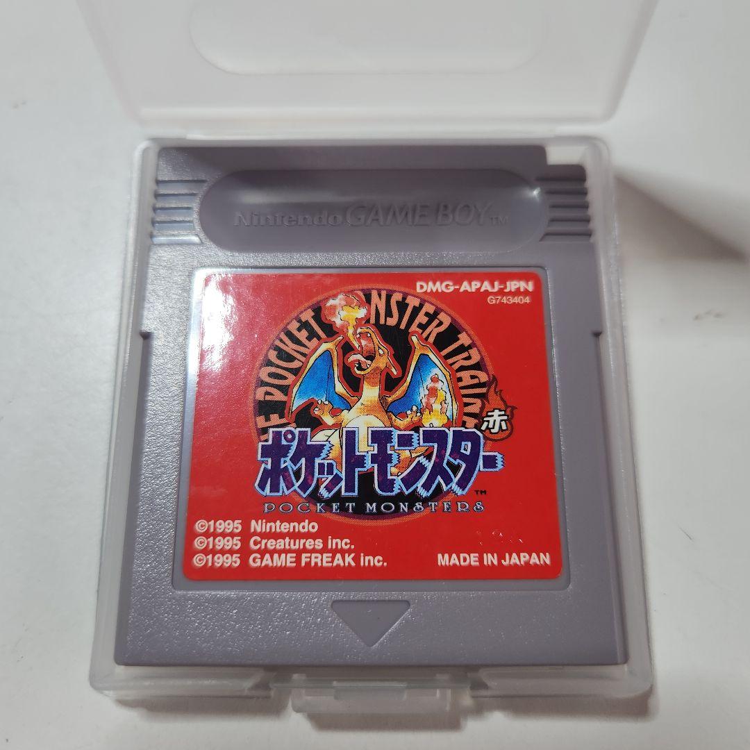 【動作確認済】ゲームボーイ ポケットモンスター レッド 赤 初期ロット 初代