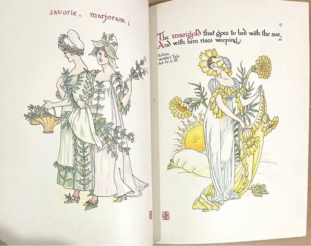 No.201激レア 超希少 アンティーク 古書 洋書 絵本ウォルター・クレイン