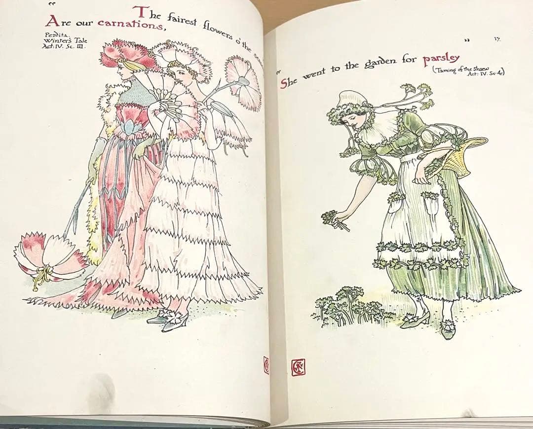 No.201激レア 超希少 アンティーク 古書 洋書 絵本ウォルター・クレイン