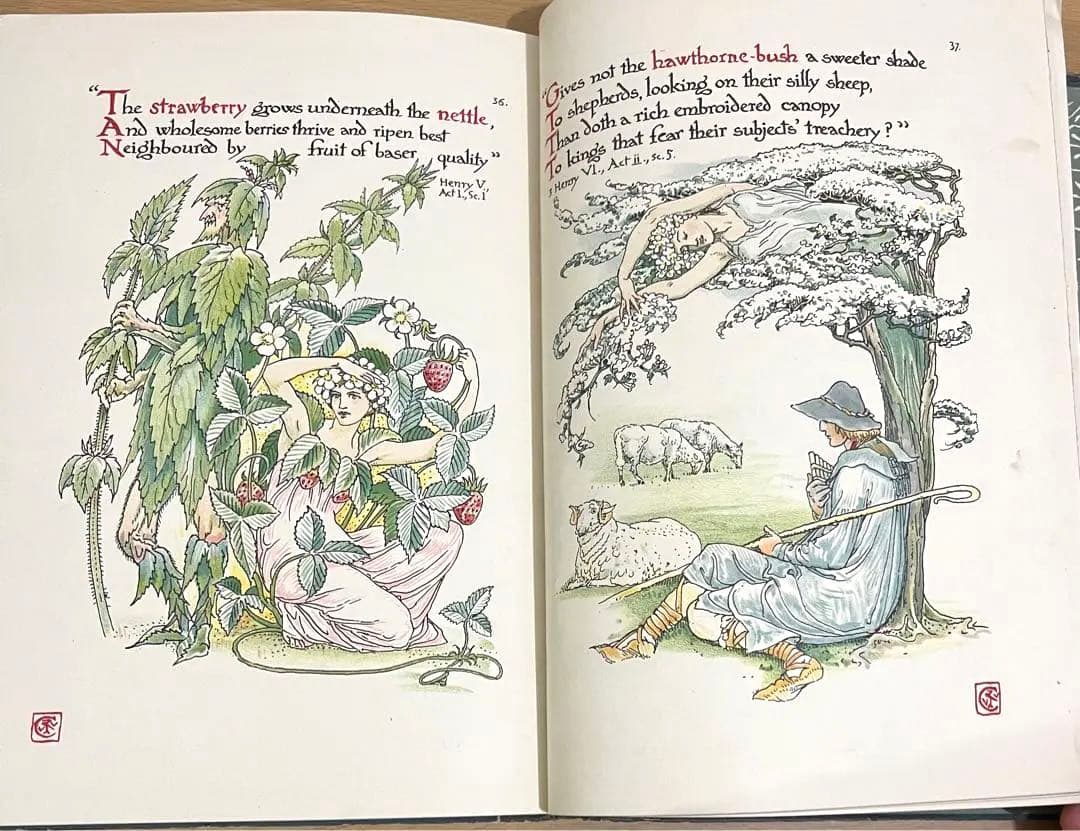 No.201激レア 超希少 アンティーク 古書 洋書 絵本ウォルター・クレイン