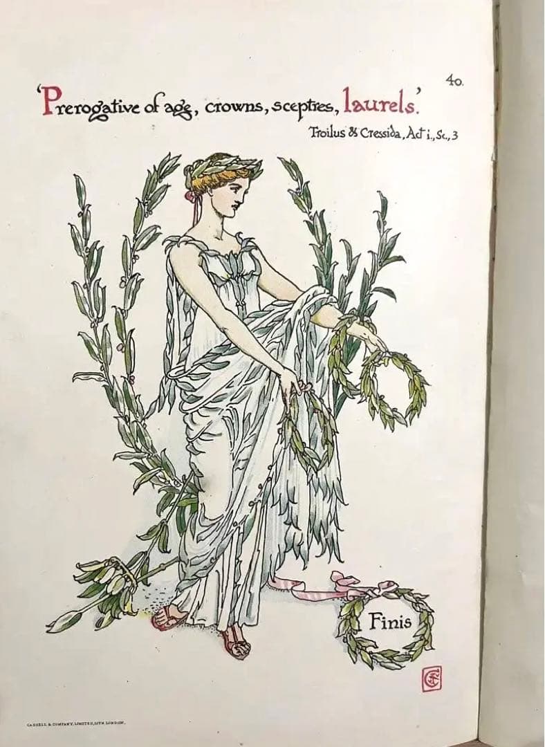 No.201激レア 超希少 アンティーク 古書 洋書 絵本ウォルター・クレイン