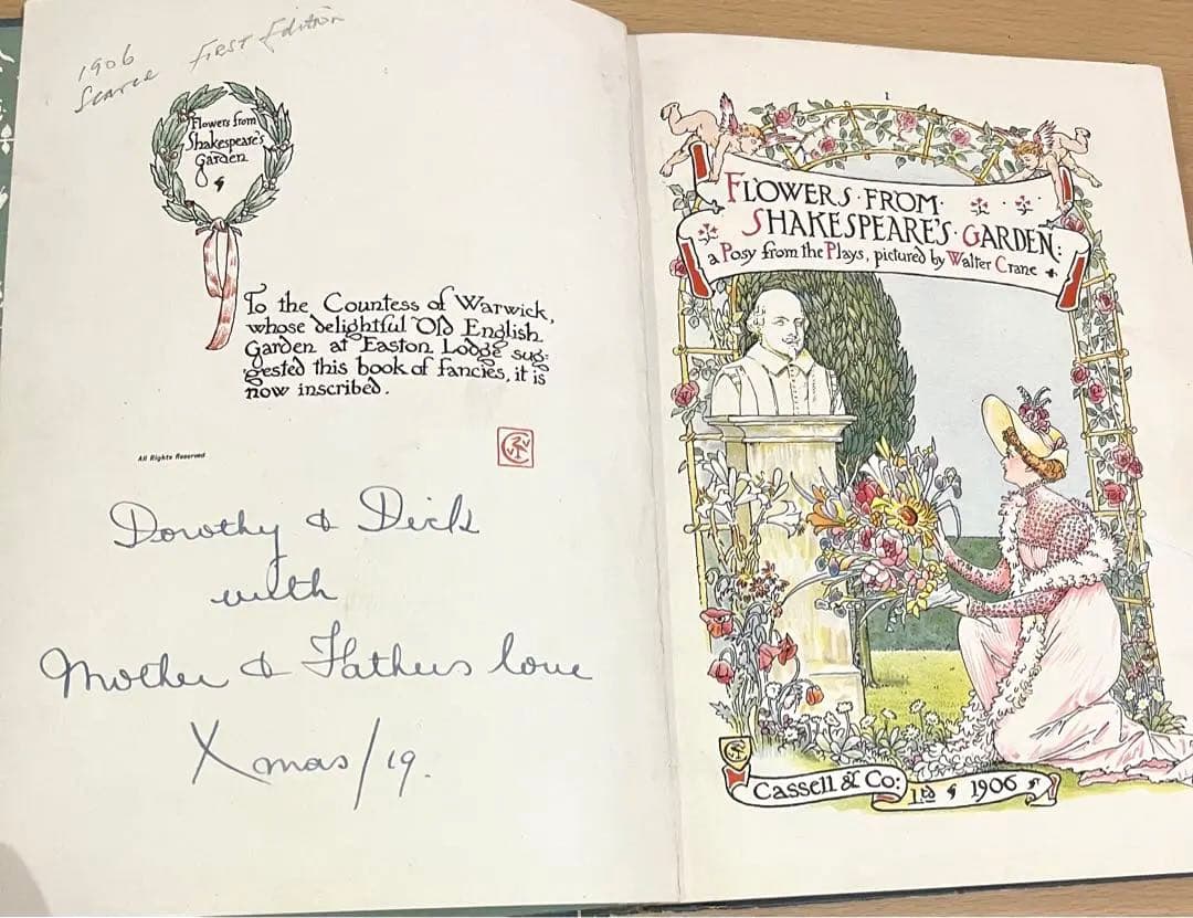 No.201激レア 超希少 アンティーク 古書 洋書 絵本ウォルター・クレイン