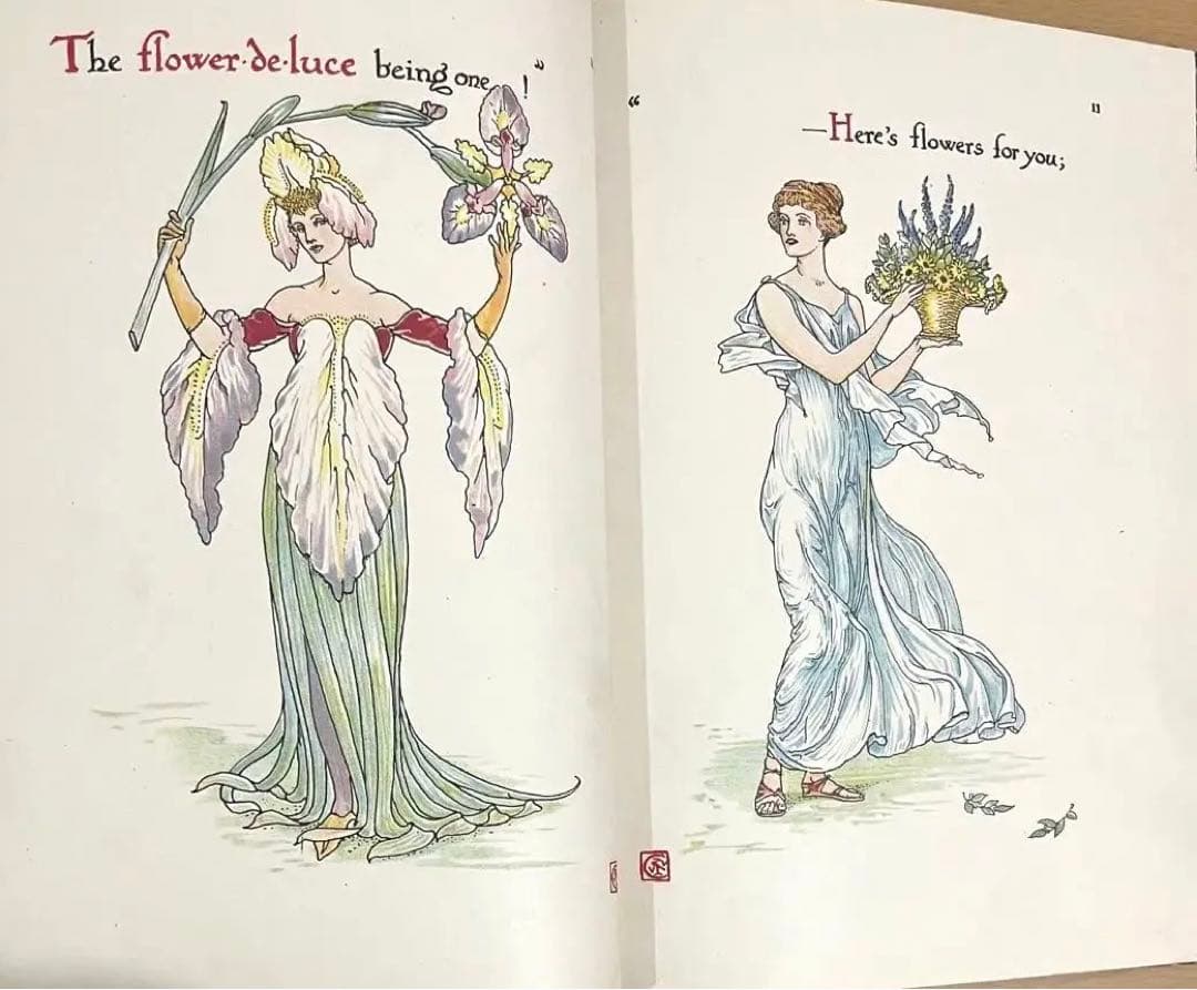 No.201激レア 超希少 アンティーク 古書 洋書 絵本ウォルター・クレイン