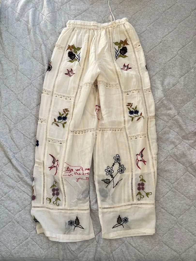 パンツ TODAYFUL Embroidery Patchwork Trousers