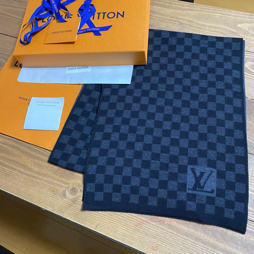 専用！新品箱紙袋付❗️LVロゴマフラー✨ヴィトンマフラー❗️ヴィトン　マフラー