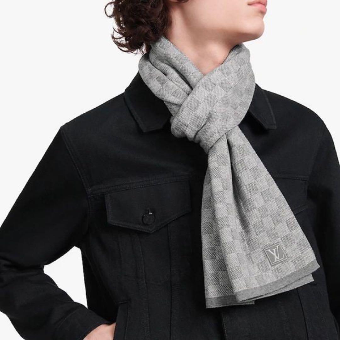 専用！新品箱紙袋付❗️LVロゴマフラー✨ヴィトンマフラー❗️ヴィトン　マフラー