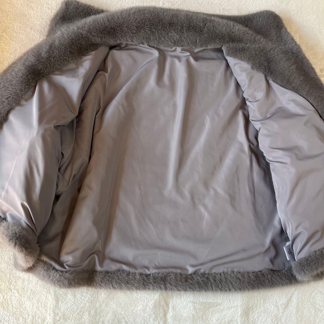 SUGARROSEミンクライクレッキス風ファー袖カットデザインジャケット