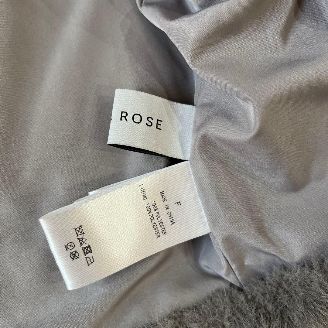 SUGARROSEミンクライクレッキス風ファー袖カットデザインジャケット