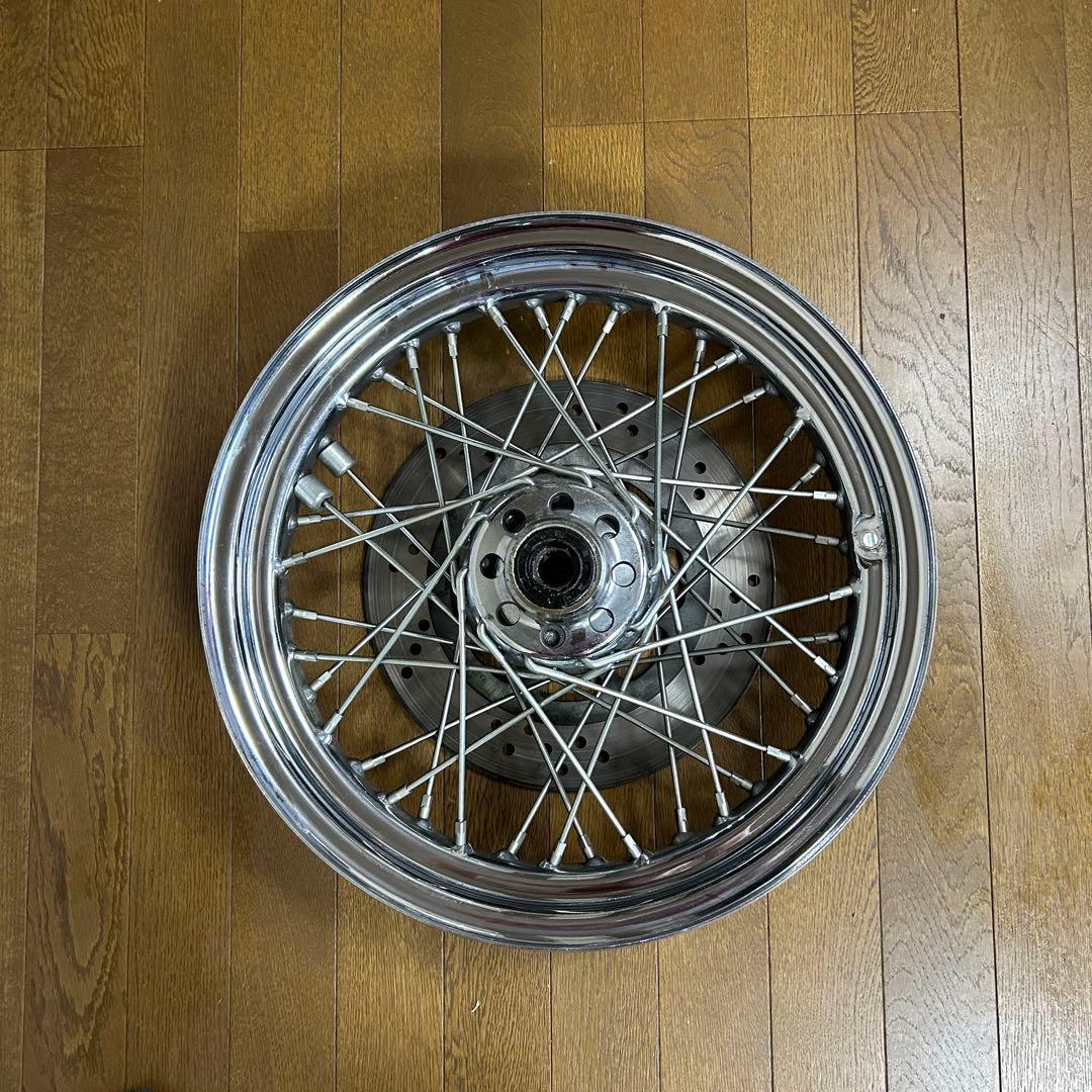 ハーレー純正 フロントホイール エボ用 16インチ FLSTS外し 曲がり有