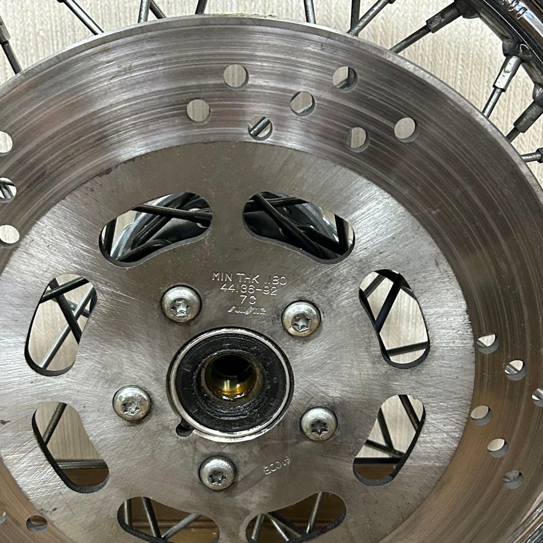 ハーレー純正 フロントホイール エボ用 16インチ FLSTS外し 曲がり有