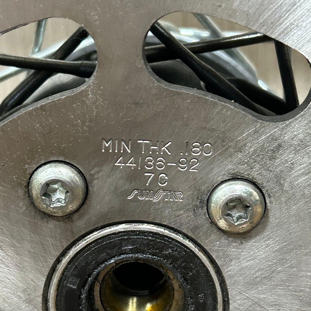 ハーレー純正 フロントホイール エボ用 16インチ FLSTS外し 曲がり有