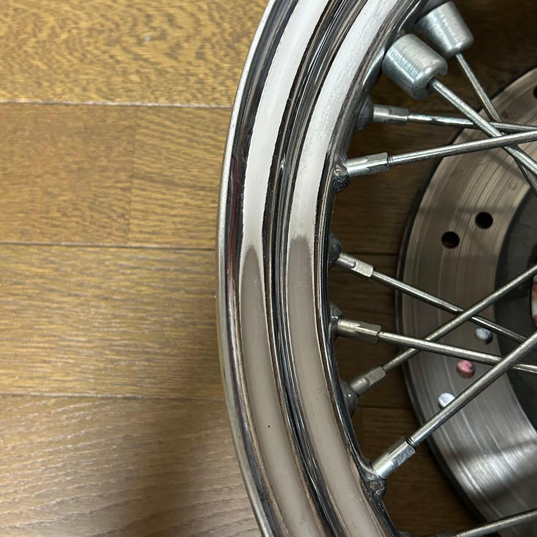 ハーレー純正 フロントホイール エボ用 16インチ FLSTS外し 曲がり有