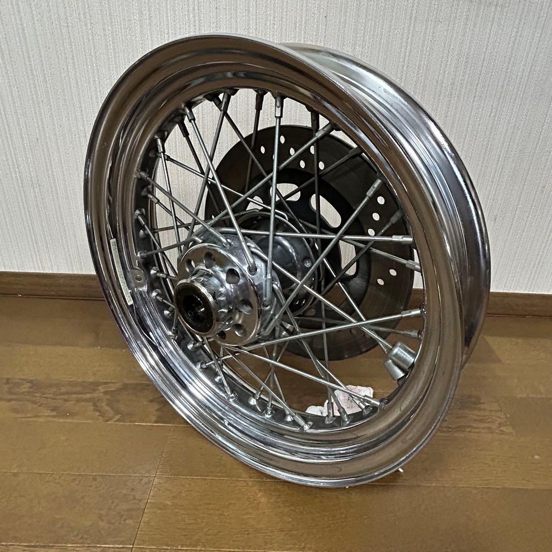 ハーレー純正 フロントホイール エボ用 16インチ FLSTS外し 曲がり有