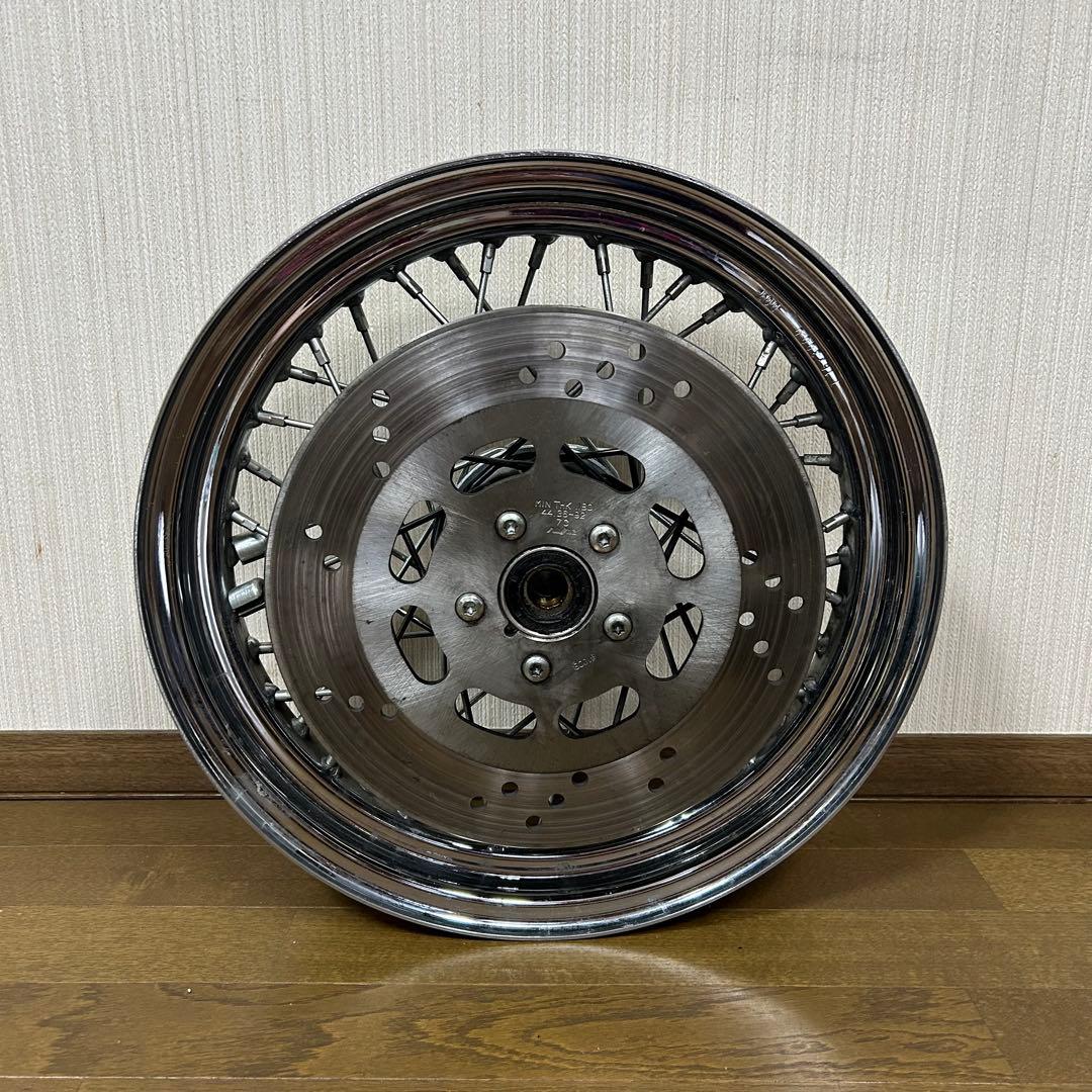 ハーレー純正 フロントホイール エボ用 16インチ FLSTS外し 曲がり有