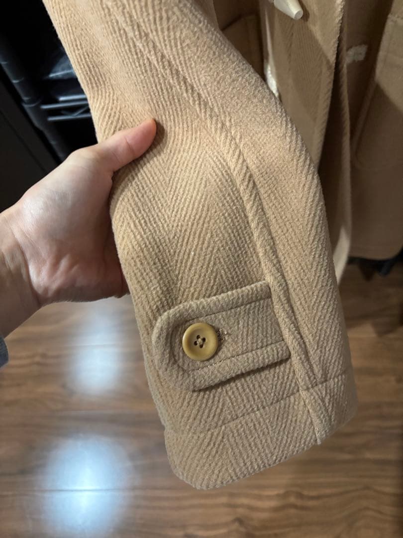 ロンハーマン　ウールヘリンボーン ダッフルコート