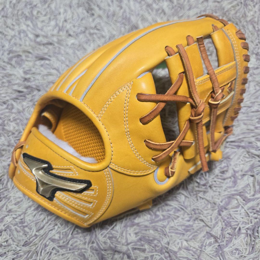ミズノ 硬式グローブ イエロー