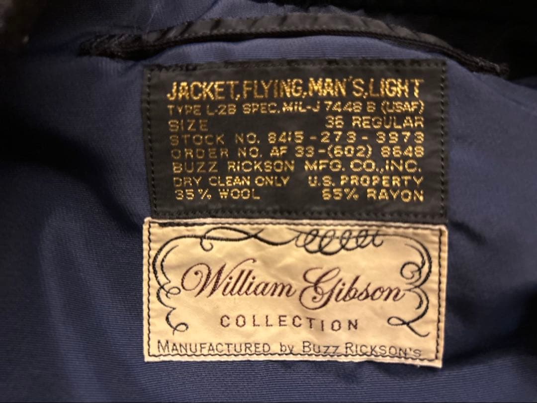 バズリクソンズ × ウィリアムギブソン L-2B 36