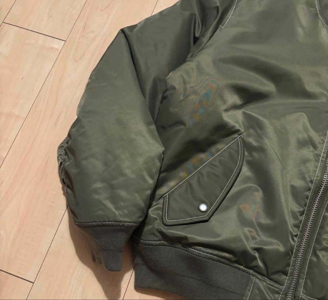 美品　stussyMA-1ジャケット Lサイズ